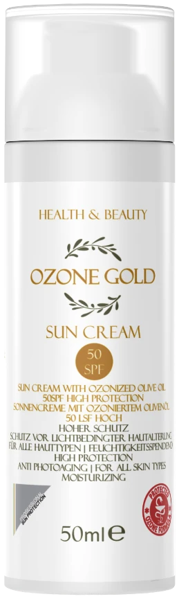 OZONE GOLD – SUN CREAM 50SPF КРЕМА ЗА СОНЦЕ 50SPF – 50ml